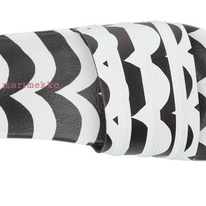 Marimekko Black and White Graphic Sandals Size 6